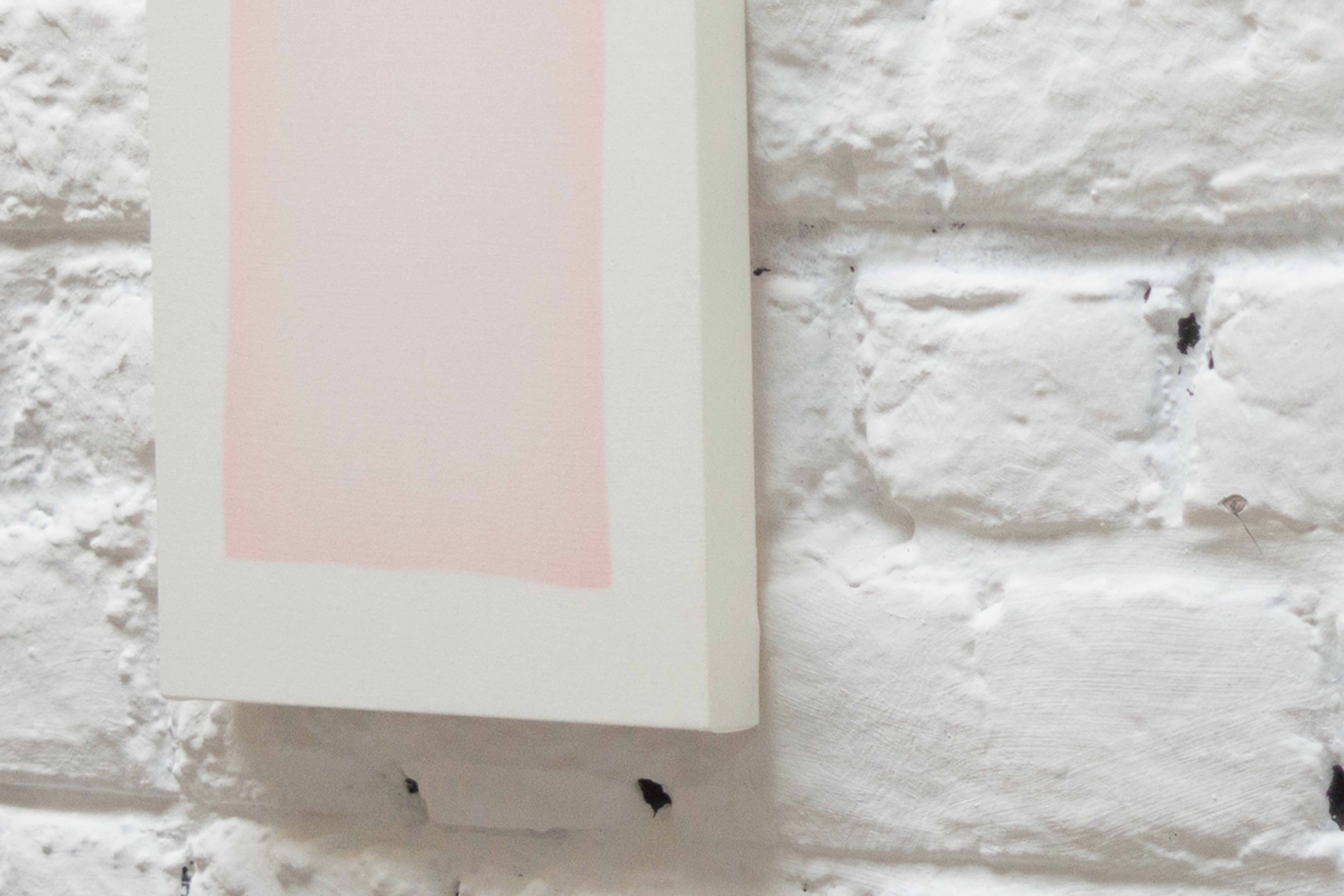 Pink rectangular shape against a white background