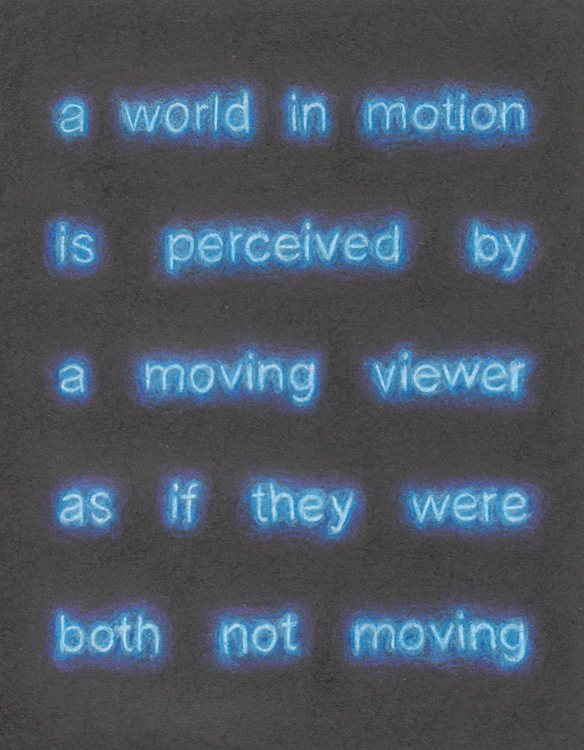 Picture for A world in motion is perceived by a moving viewer as if they were both not moving